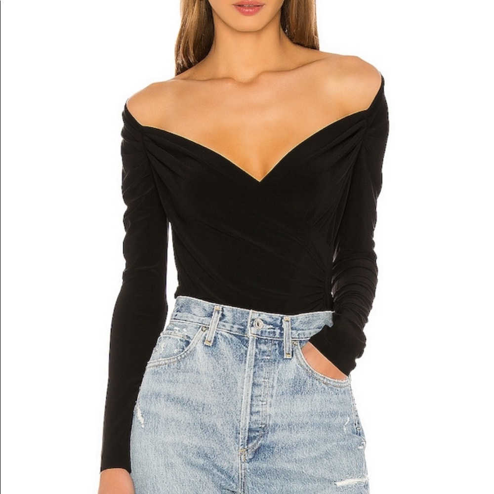 Long sleeve sweetheart blouse Norma kamali never been worn